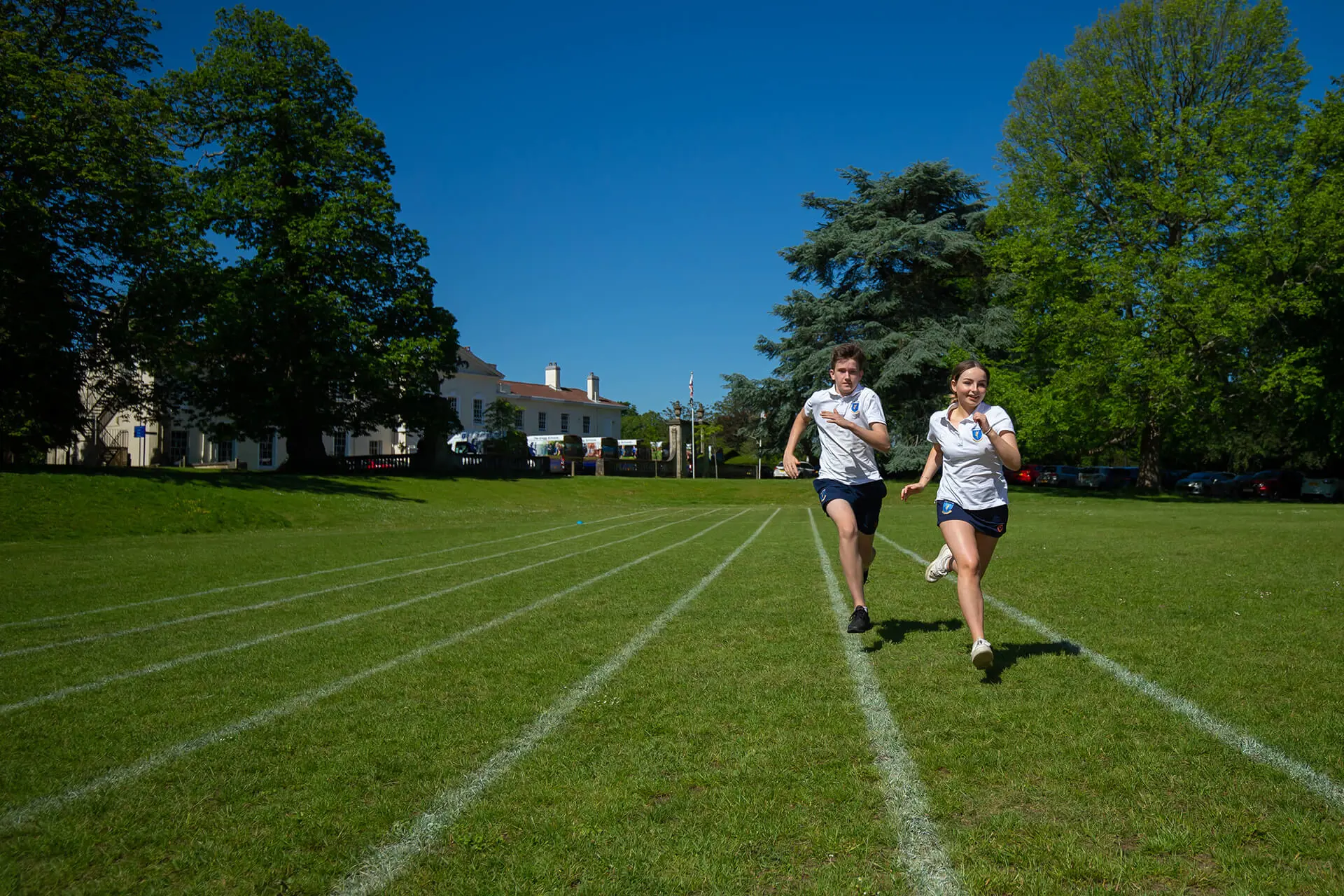 Running in PE class at The Gregg School