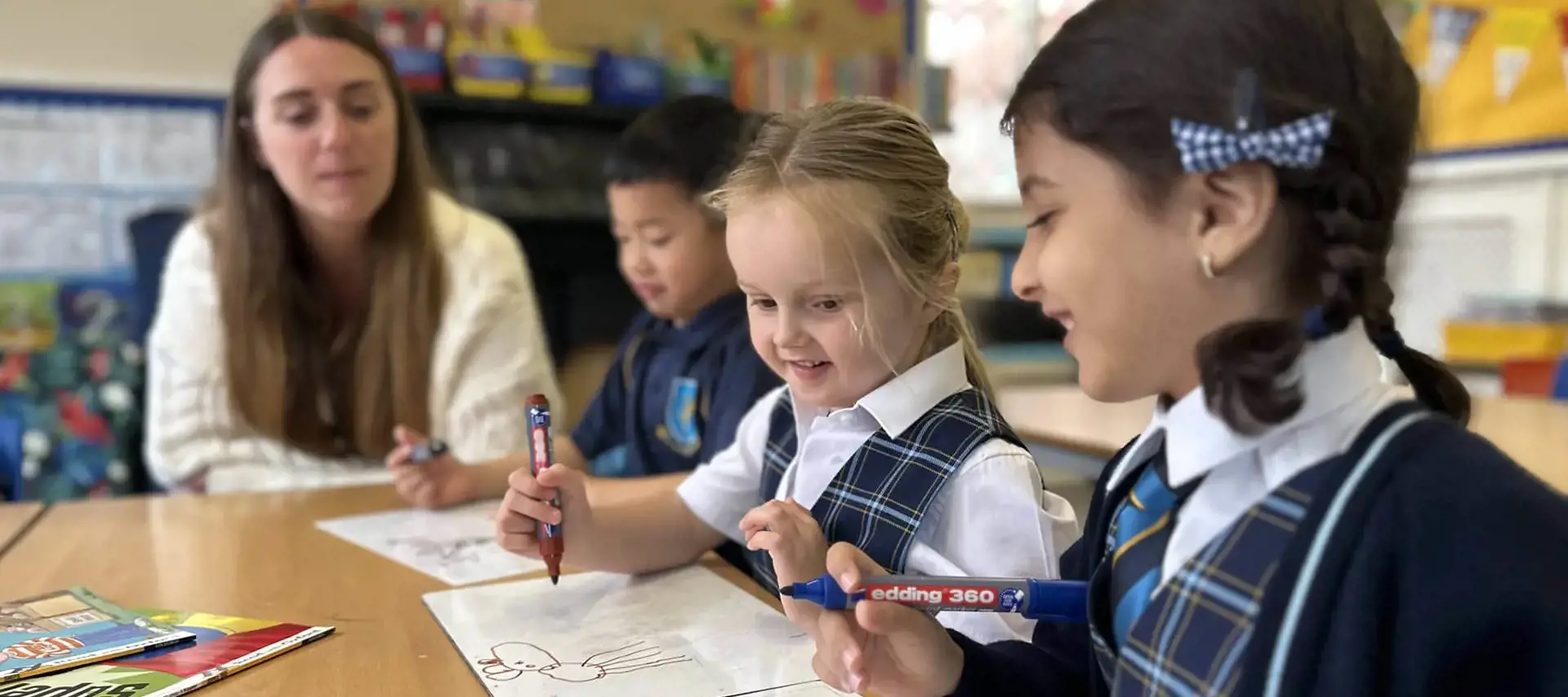 Students at The Gregg Prep School